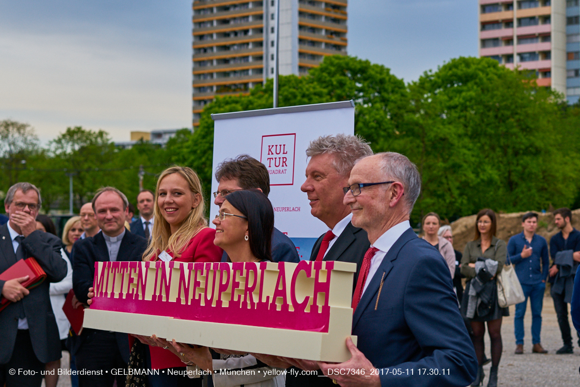 11. Mai 2017 - Grundsteinlegung für die LOGE und dem Kulturquadrat in Neuperlach